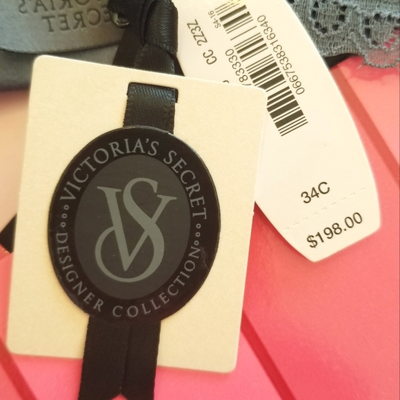 Victoria's Secret Vintage Designer Collection Black Label Rhinestone Crystal Bra - Picture 6 of 15